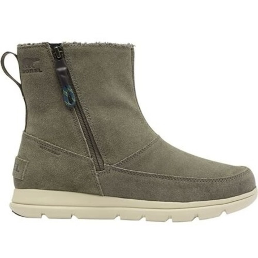 Sorel Explorer II Drift Waterproof Boots Quarry Grey Suede Womens 8